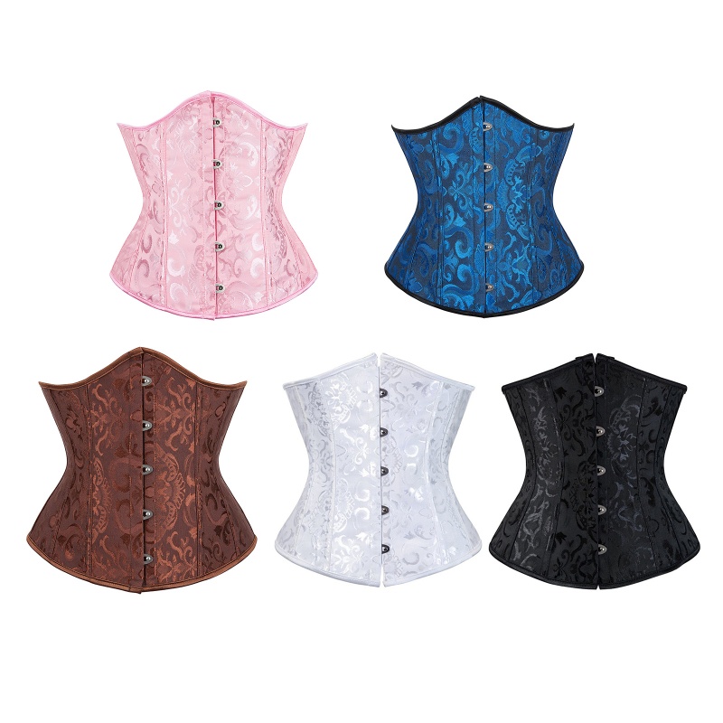 Áo nịt ngực vải Jacquard nâng ngực hở lưng đan dây tôn eo