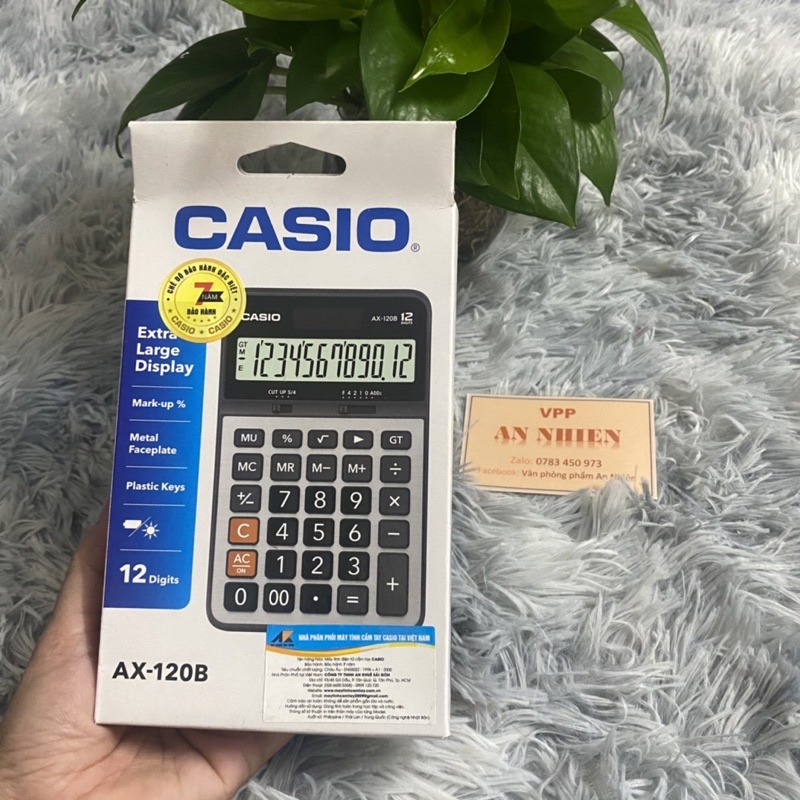 Máy tính casio ax 120b chính hãng bảo hành 2 năm