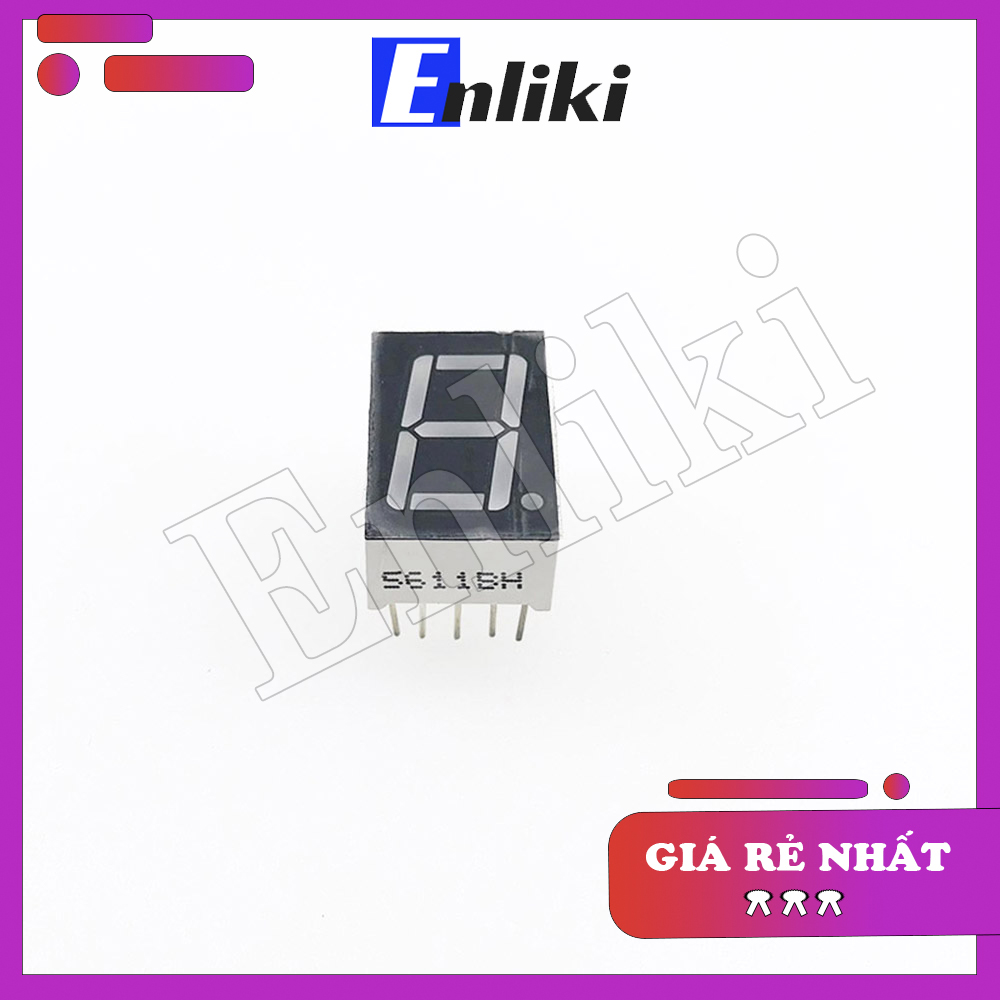 Led 7 thanh 0.56inch 1 số màu đỏ