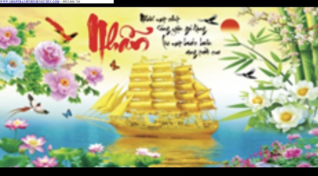 Tranh đính đá chữ nhẫn -yn5442