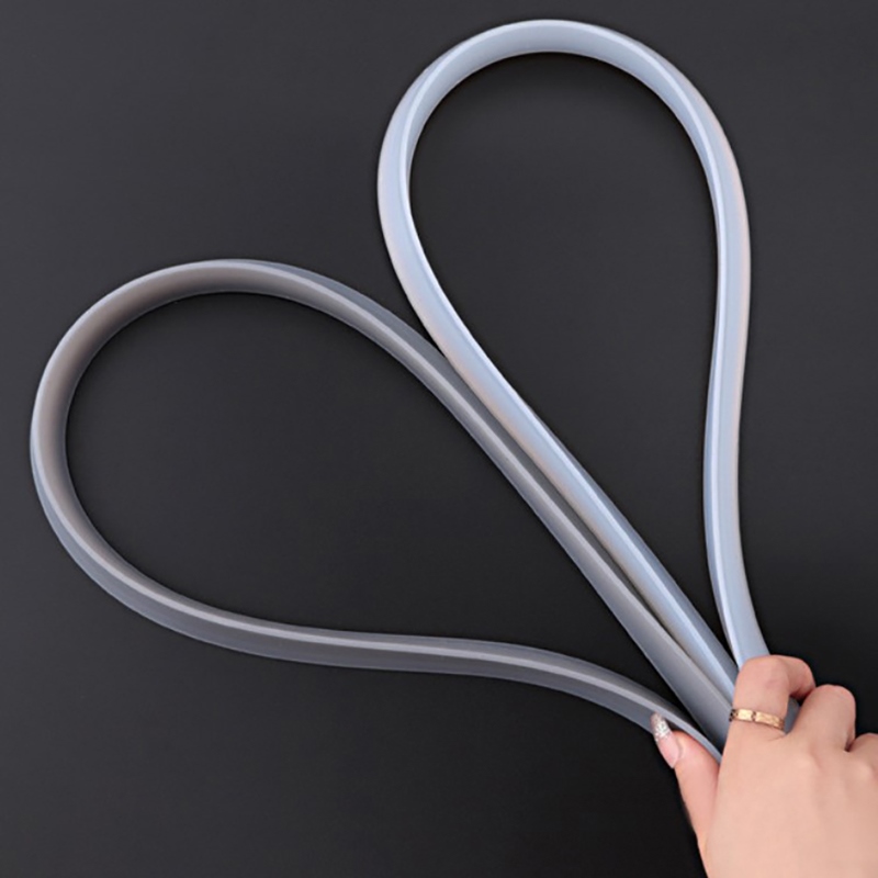 【YF】✷۞₪ 1M Weatherstrip Floor Bathroom Water retaining strip Dry And Wet Separation Silicone Dam Flood