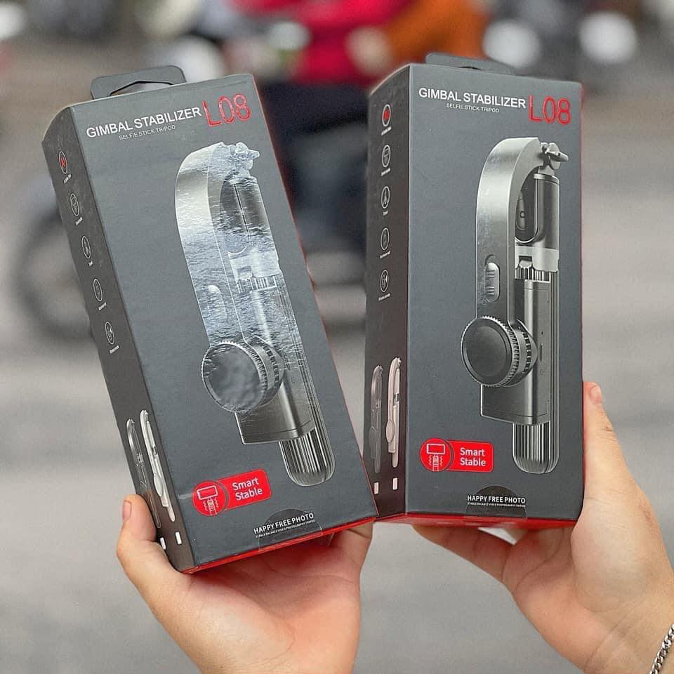 Tay Cầm Chống Rung Điện Tử Gimbal L08 Có Bluetooth - Gimbal Điện Thoại Chống Rung
