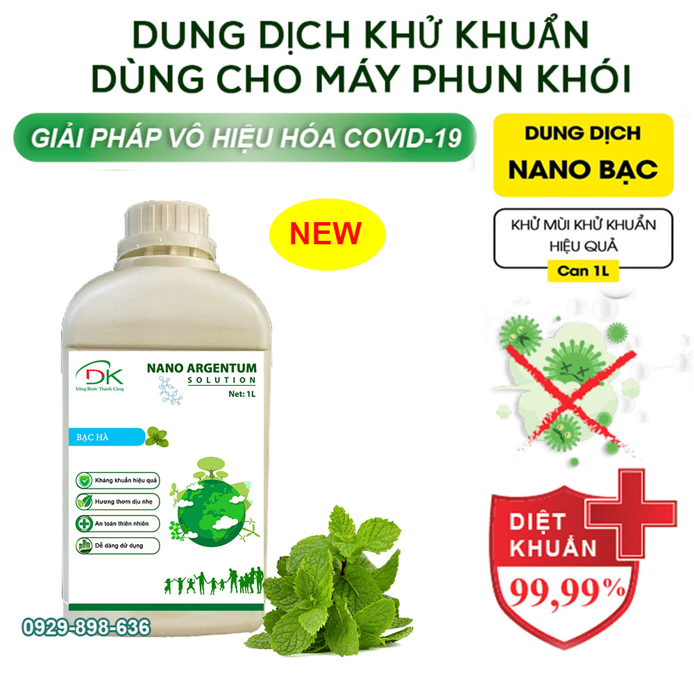 DUNG DỊCH KHỬ KHUẨN NANO BẠC - CHUYÊN DÙNG CHO MÁY PHUN KHÓI