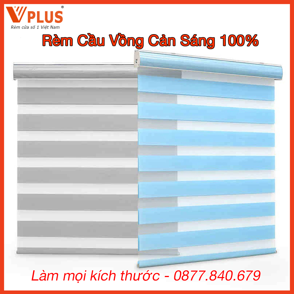 Rèm cuốn cầu vồng hàn quốc vplus loại cao cấp cản sáng tốt 100% rèm kéo chắn nắng cửa sổ phòng ngủ phòng khách làm mọi kích thước