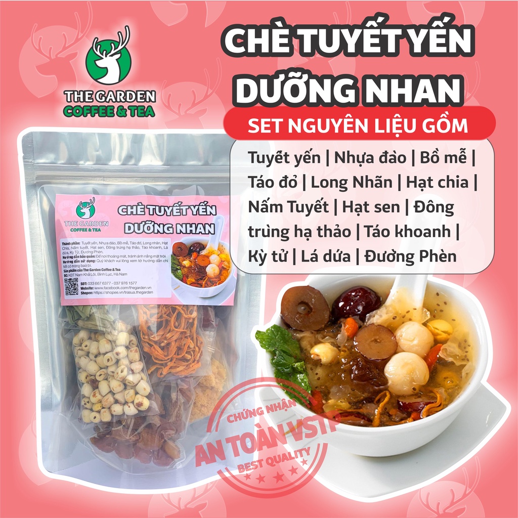 Chè dưỡng nhan tuyết yến the garden nấu 25-30 chén