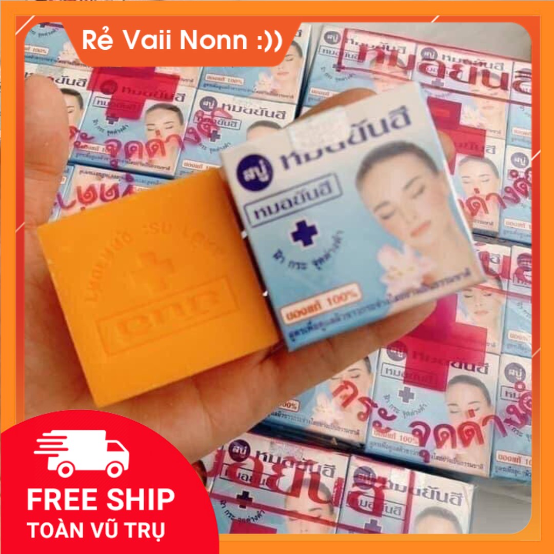 (Lốc 12 Thanh) Xà Phòng Cam Rửa Mặt YANHEE Thái Lan Khử Mụn , Mờ Thâm Nám , Tàn Nhang , Trắng Da , Sạch Sâu