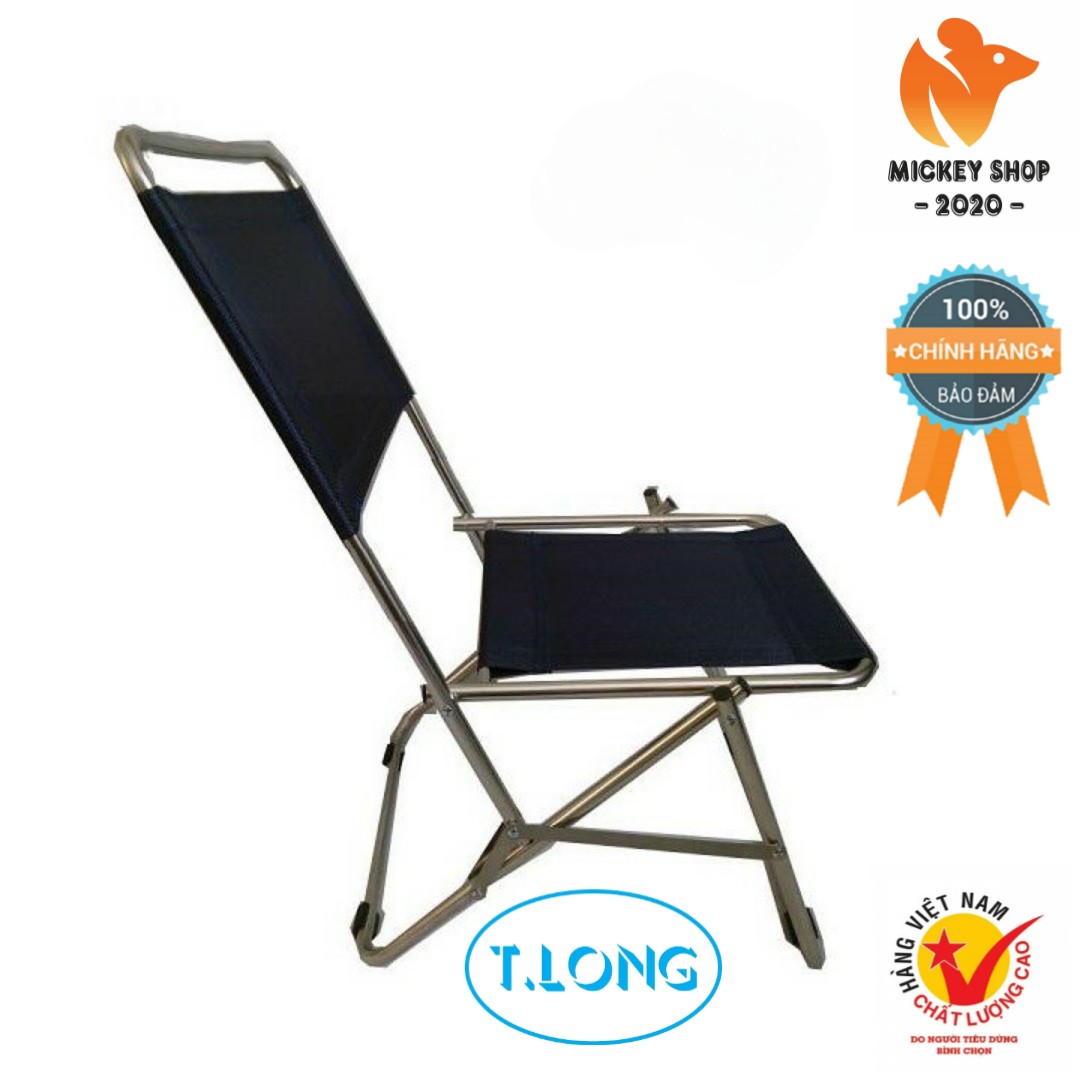 Ghế xếp inox thanh long cỡ trung gxi-l01