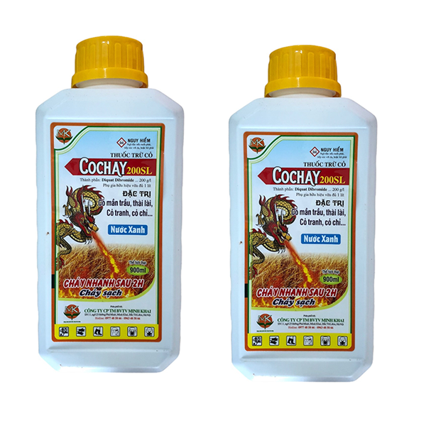 02 Chai thuốc diệt cỏ cháy nhanh sau 24h 900ml