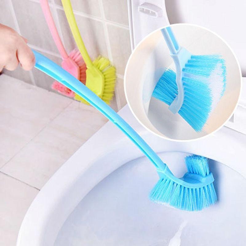 COMBO 2 BÀN CHẢI CỌ TOILET, CỌ BỒN CẦU, CHÙI RỬA NHÀ VỆ SINH NHÀ TẮM SIÊU SẠCH - THIẾT KẾ 2 ĐẦU THÔNG MINH GIÚP LÀM SẠCH, ĐÁNH BAY MỌI VẾT BẨN