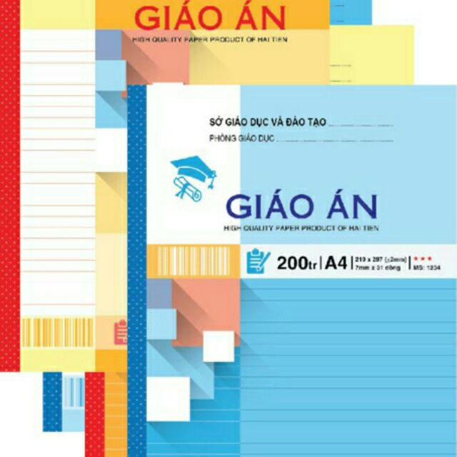 Sổ giáo án a4 200 trang hải tiến