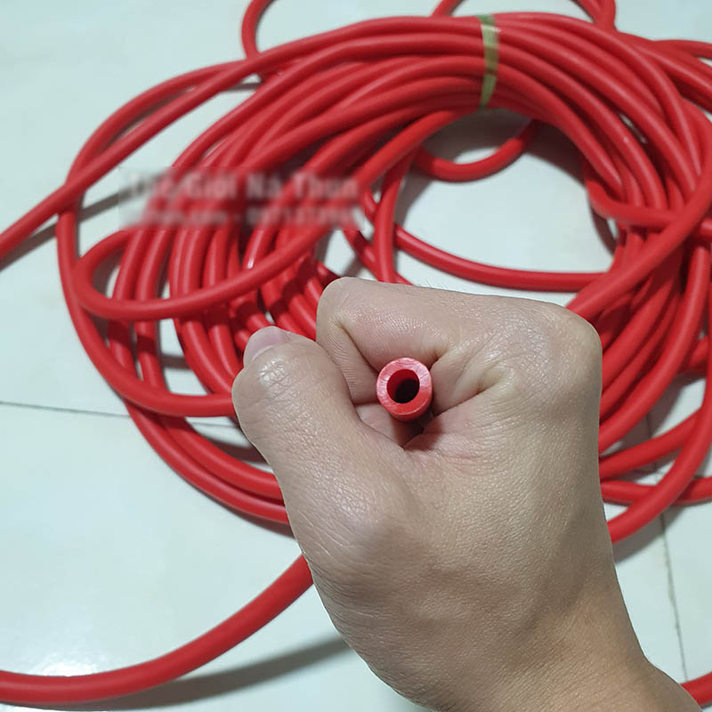 (1 mét) Dây thun tròn loại to 10mm lỗ 6mm làm dụng cụ săn cá, tập luyện thể thao