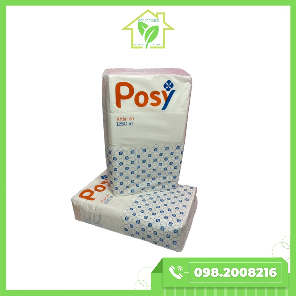 Khăn ăn Posy 500 tờ dai mềm mịn