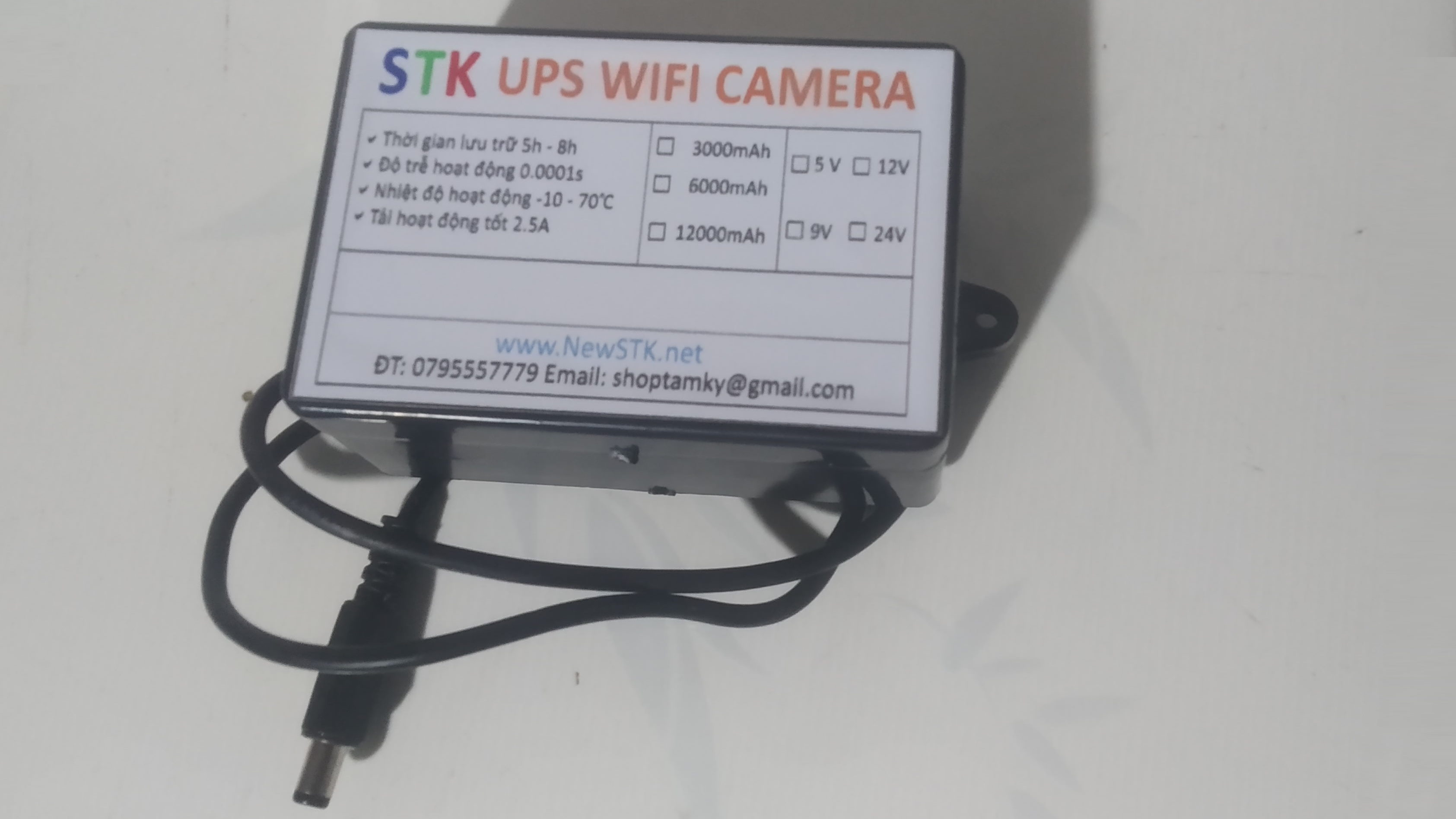 Combo UPS wifi 12V + Camera 5V - STK