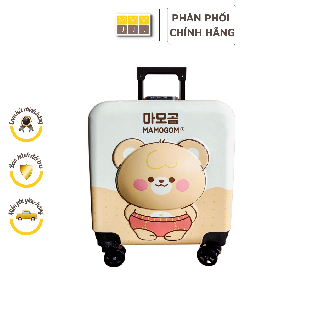 Vali gấu cho bé Mamogom siêu xinh size 18inch