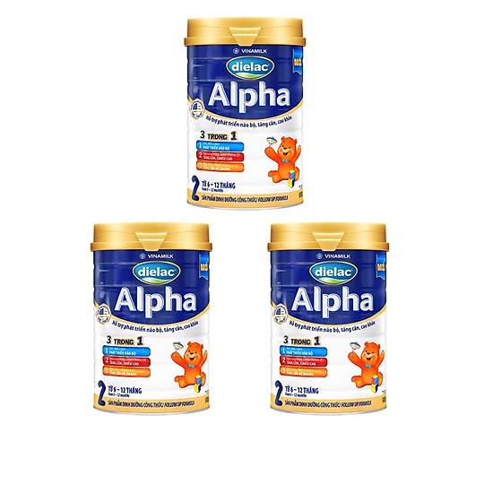 Sữa Bột Dielac Alpha 2 - Lon 900g - Dành cho bé 6-12 tháng tuổi - HSD luôn mới