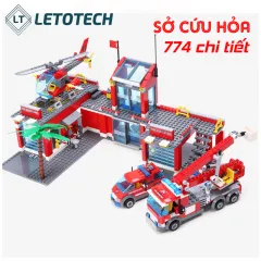 [LEGO siêu đẹp] Bộ lắp ráp mô hình SỞ CỨU HỎA KHỔNG LỒ 774 chi tiết