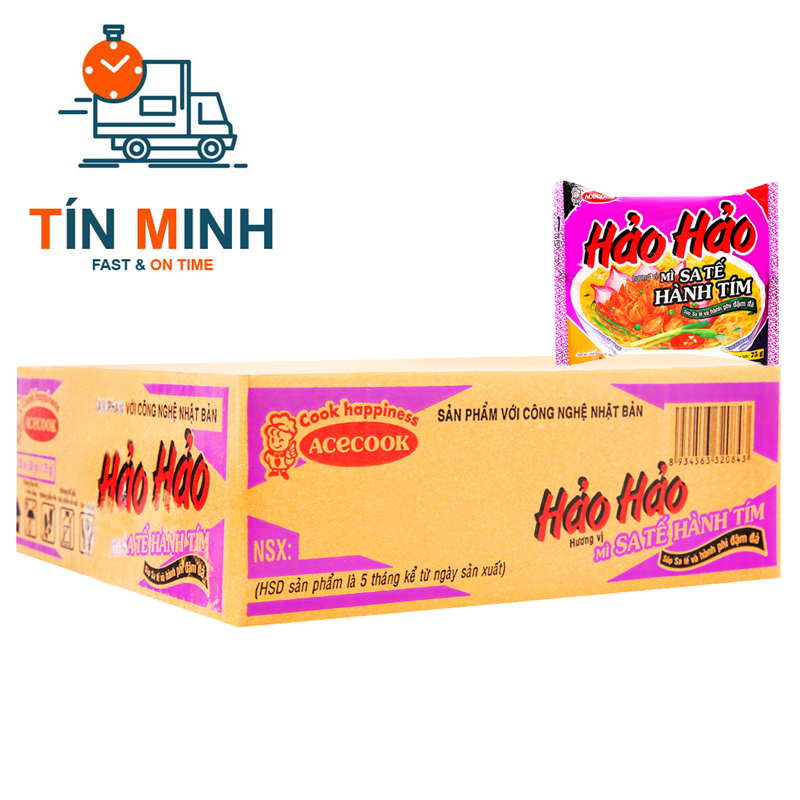 Mì Hảo Hảo sate hành tím thùng 30 gói 75g - Cty TM