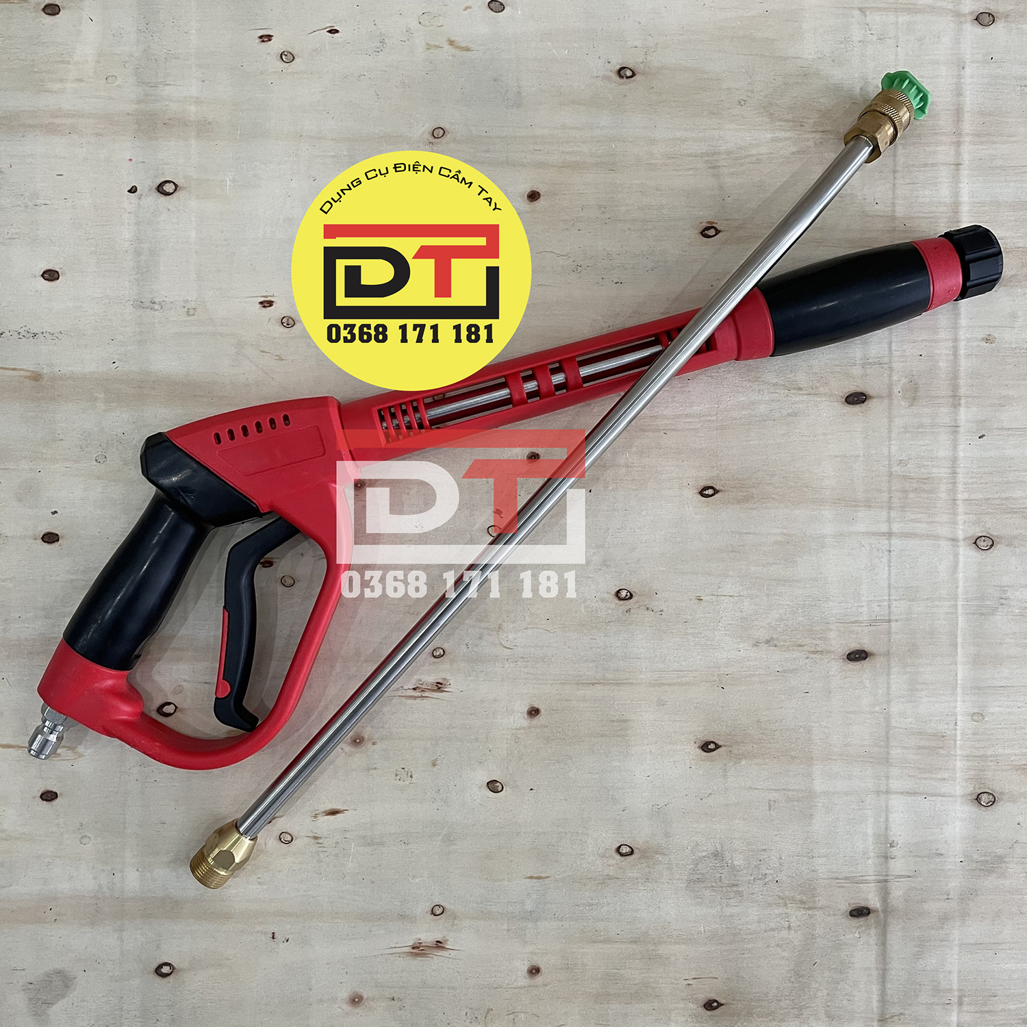 Súng rửa xe cao áp dài 1,1m tặng kèm béc xịt rửa và nối nhanh