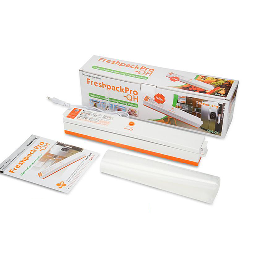 Máy hút chân không xiaomi Fresh Pack Pro MINI BẢO QUẢN THỰC PHẨM GIA ĐÌNH,Máy hút chân không,kiêm hàn miệng túi bảo quản thực phẩm+Tặng kèm túi hút-Bảo Hành 12 Tháng