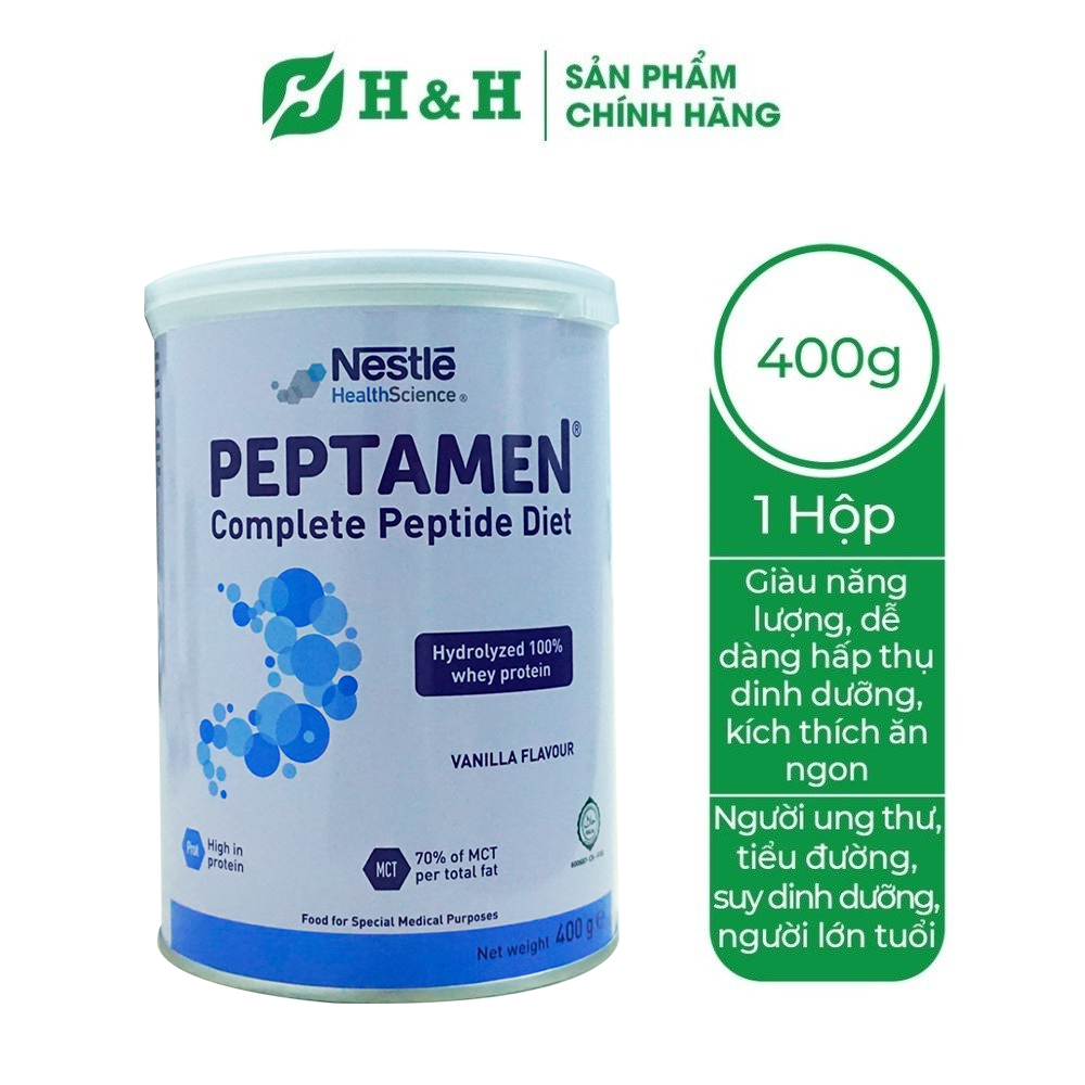 Sữa bột peptamen - cung cấp dinh dưỡng cho người tiêu hóa kém, khó hấp thu - 400g