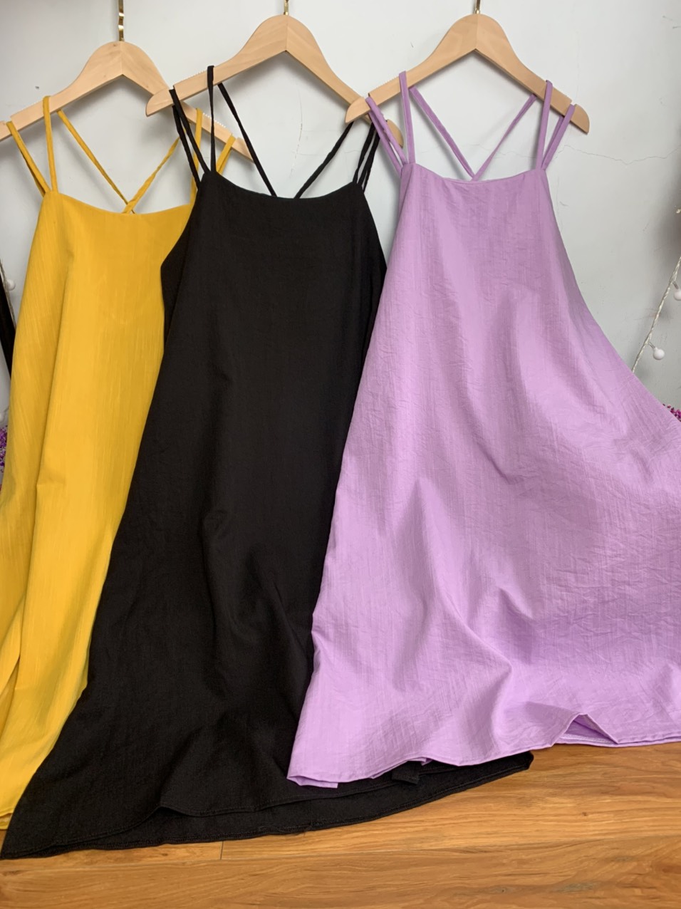 Váy maxi, váy 2 dây đan lưng đi biển siêu xinh