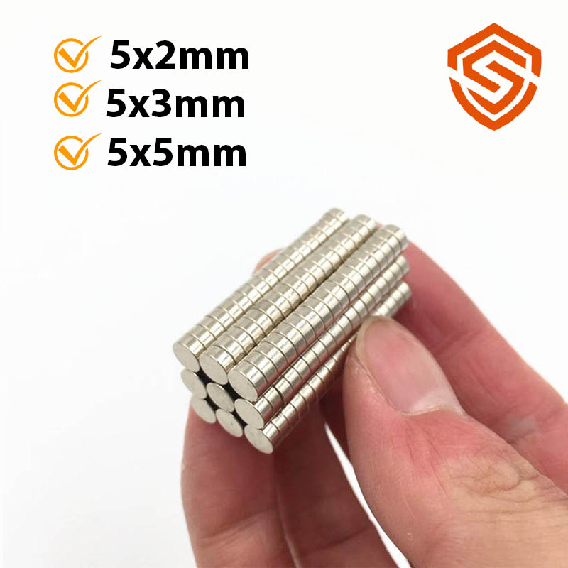 10 viên nam châm viên tròn 5x2/3/5mm loại nam châm đất hiếm