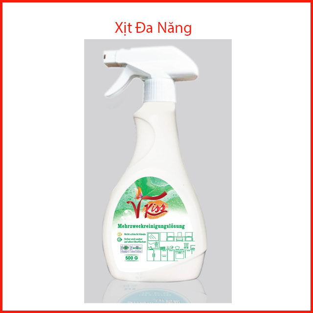 Chai Xịt Tẩy Rửa Bọt Tuyết Đa Năng Vkiss 500ml - Tẩy Đa Năng Đánh Bay Mọi Vết Bẩn, Ố Trên Các Bề Mặt Kim Loại, Nhựa, Da..., Nước rửa kính, Nước Lau Bếp