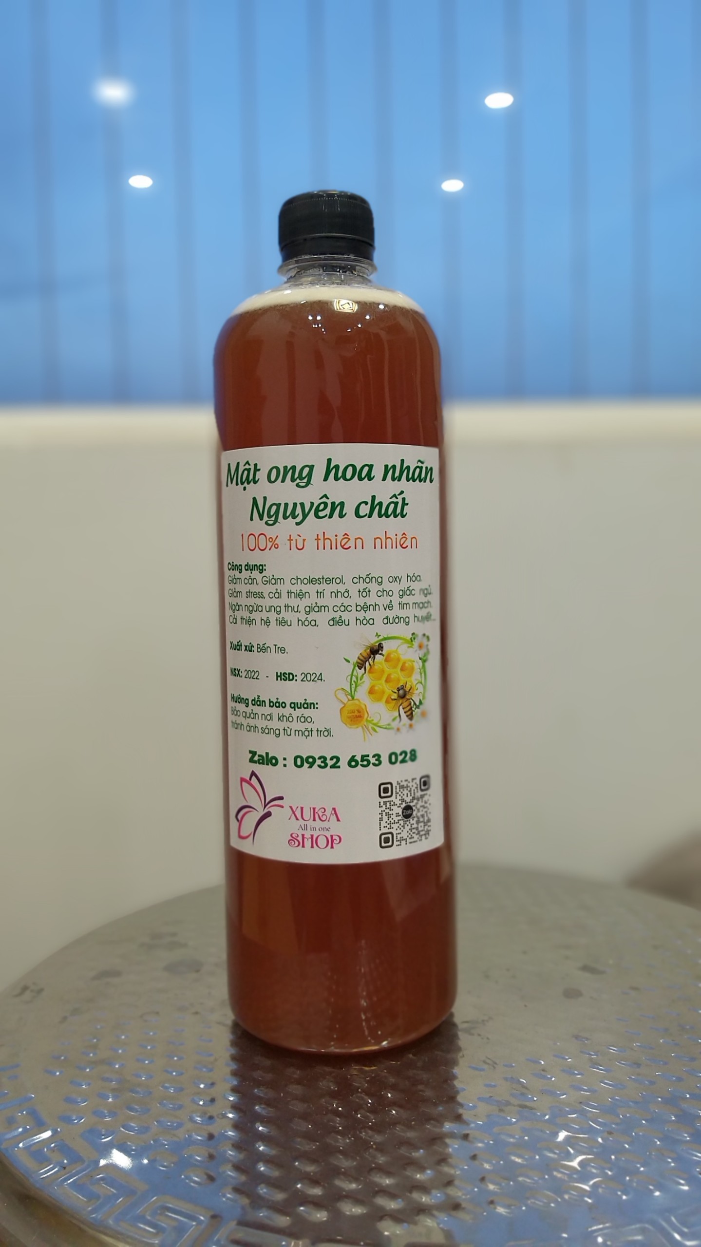 Combo 2 LÍT Mật ong hoa nhãn nguyên chất