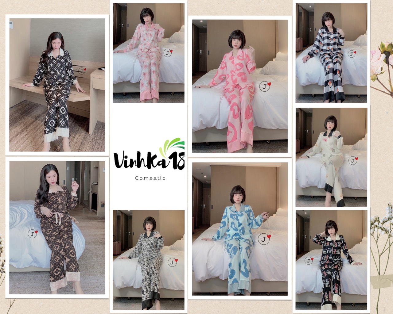 Pyjama dài tay mẫu mới về mango siêu đẹp