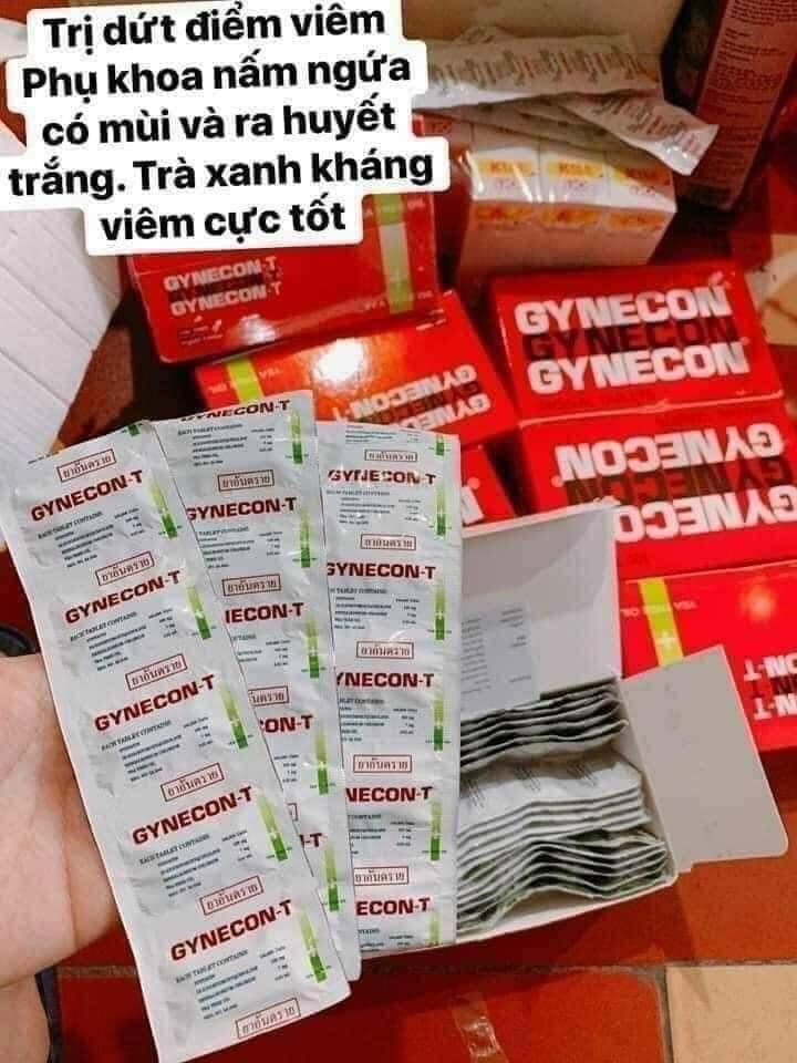[CHÍNH HÃNG] Vỉ 5 viên Gynecon Thái Lan cho phụ nữ ( chống viêm nhiễm nấm ngứa )