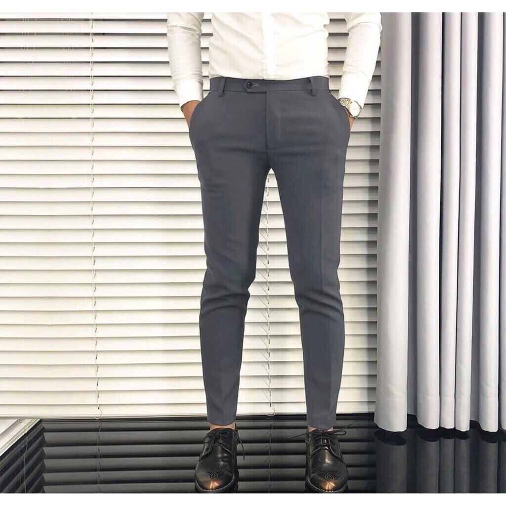 Quần Tây Nam màu đen kiểu dáng Hàn Quốc Quần Âu Nam Quần Tây Âu Nam