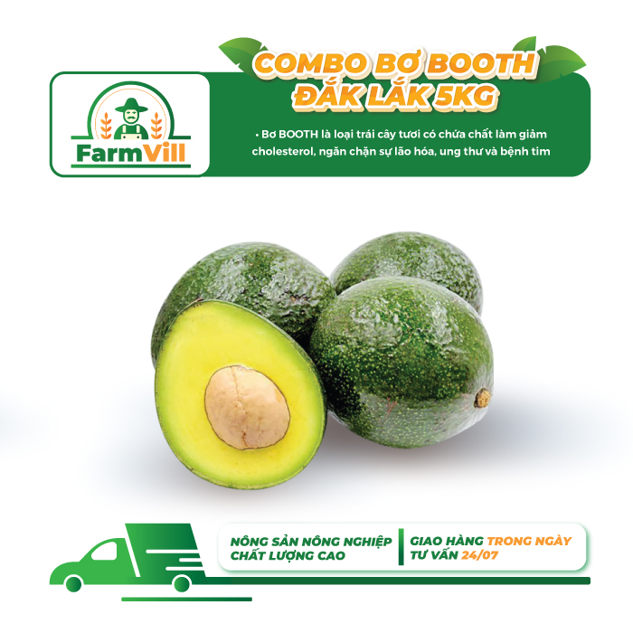 - combo 5kg bơ booth đăk lăk