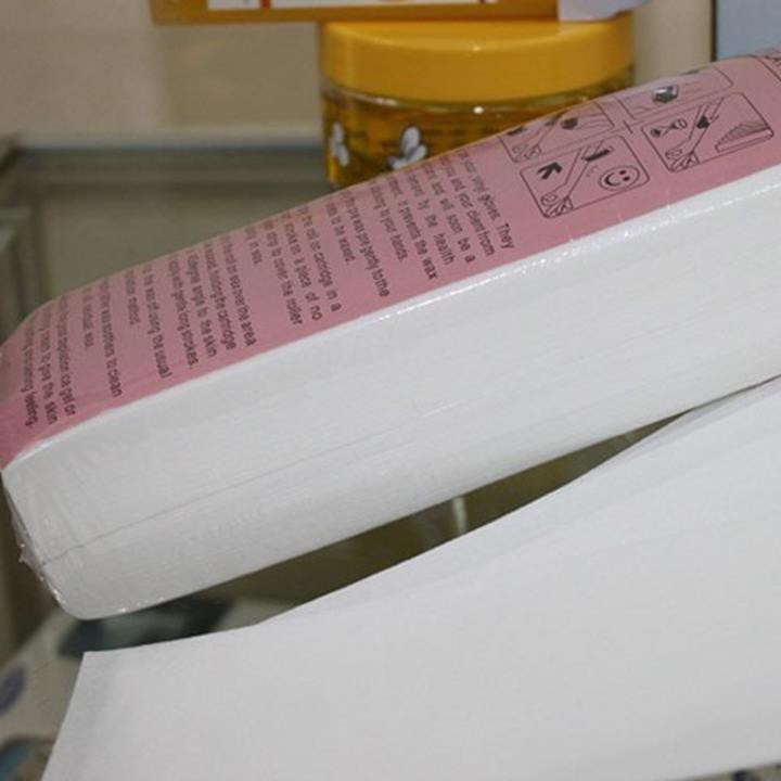 [ Giá Sỉ ] Giấy wax lông 100 tờ nhám hỗ trợ tẩy lông tại nhà
