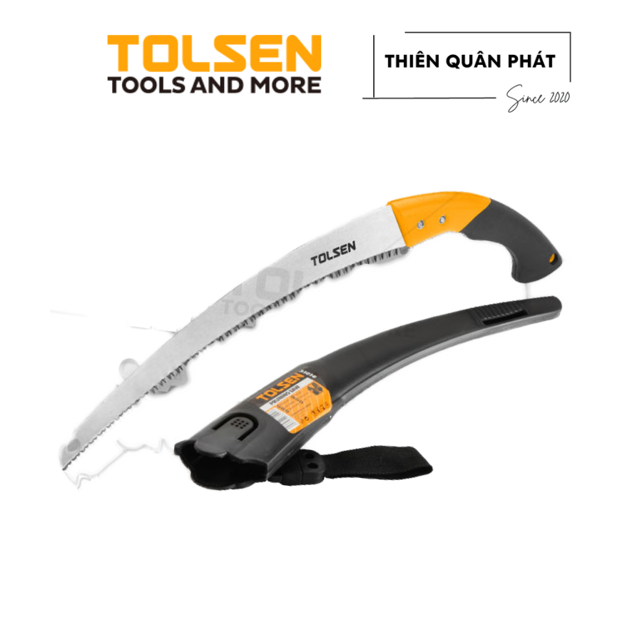 Cưa cành cầm tay Tolsen 31016 kiểu cong kích thước 350 mm, lưỡi chống gỉ SK5, tay cầm nhựa chắc chắn