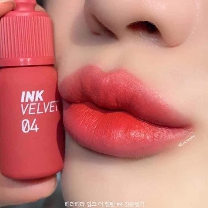 Son Ink velvet 04 màu hồng cam đào