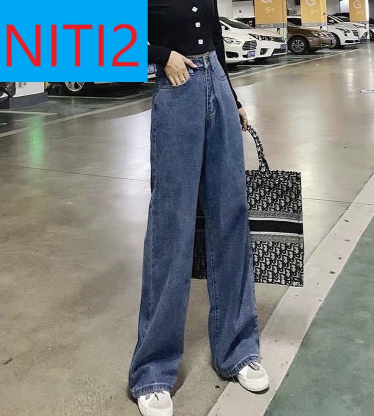 [ NY26 ĐẬM ] QUẦN JEAN ỐNG RỘNG NỮ LƯNG CAO MÀU XANH ĐẬM CAO CẤP NITI2 LAI CUỐN ĐỦ SIZE CỰC XỊN SÒ, HOT CHẤT NGẤT NHÌN LÀ GHIỀN
