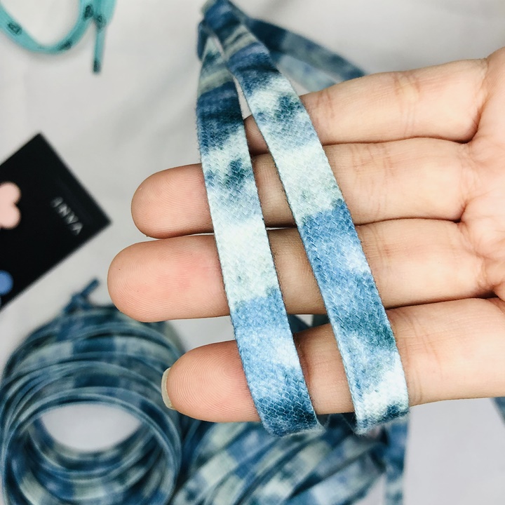 Một cặp - 2 dây giày tie-dye loang chất cối - vani store