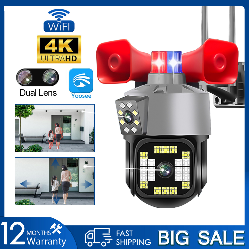 Camera Yoosee WIFI 4k 8MP Không Dây Ngoài Trời Camera An Ninh Ip Đầy Màu Sắc Cuộc Gọi Hai Chiều Ai Báo Động Theo Dõi Di Động