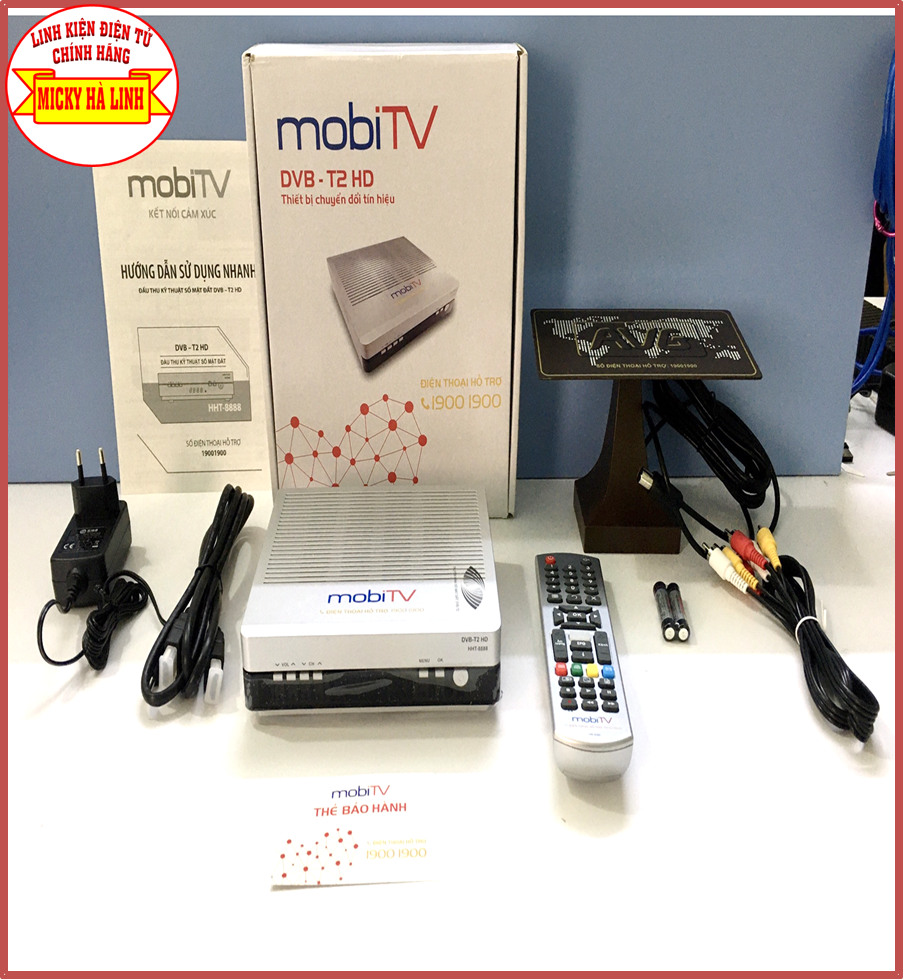 [HCM]Bộ đầu thu DVB T2 mobiTV và anten trong nhà