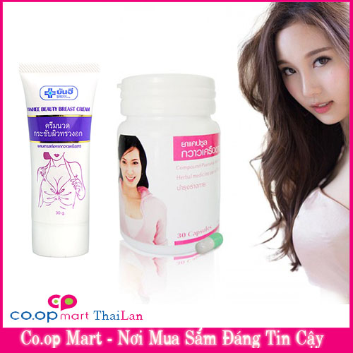 Viên Uống Nở Ngực Và Kem Massage Nở Ngực Yanhee Thái Lan ( Hiệu Quả Cao )