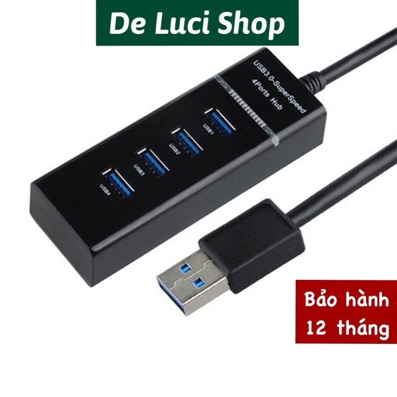 Bộ chia usb từ 1 thành 4 cổng usb tốc độ 3.0, hàng chuẩn