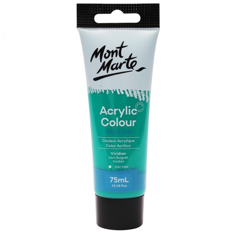Màu vẽ acrylic mont marte - dạng tuýp màu lẻ 75ml cho vẽ tường, vẽ vải, vẽ áo..