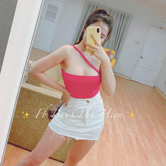 [HCM]STYLE NỮ ĐEP#ÁO THUN MỘT DÂY CHÉO VAIÁO THUN CROPTOP FORM DƯỚI 45KG ÁO THUN KIỂU SEXY(u)