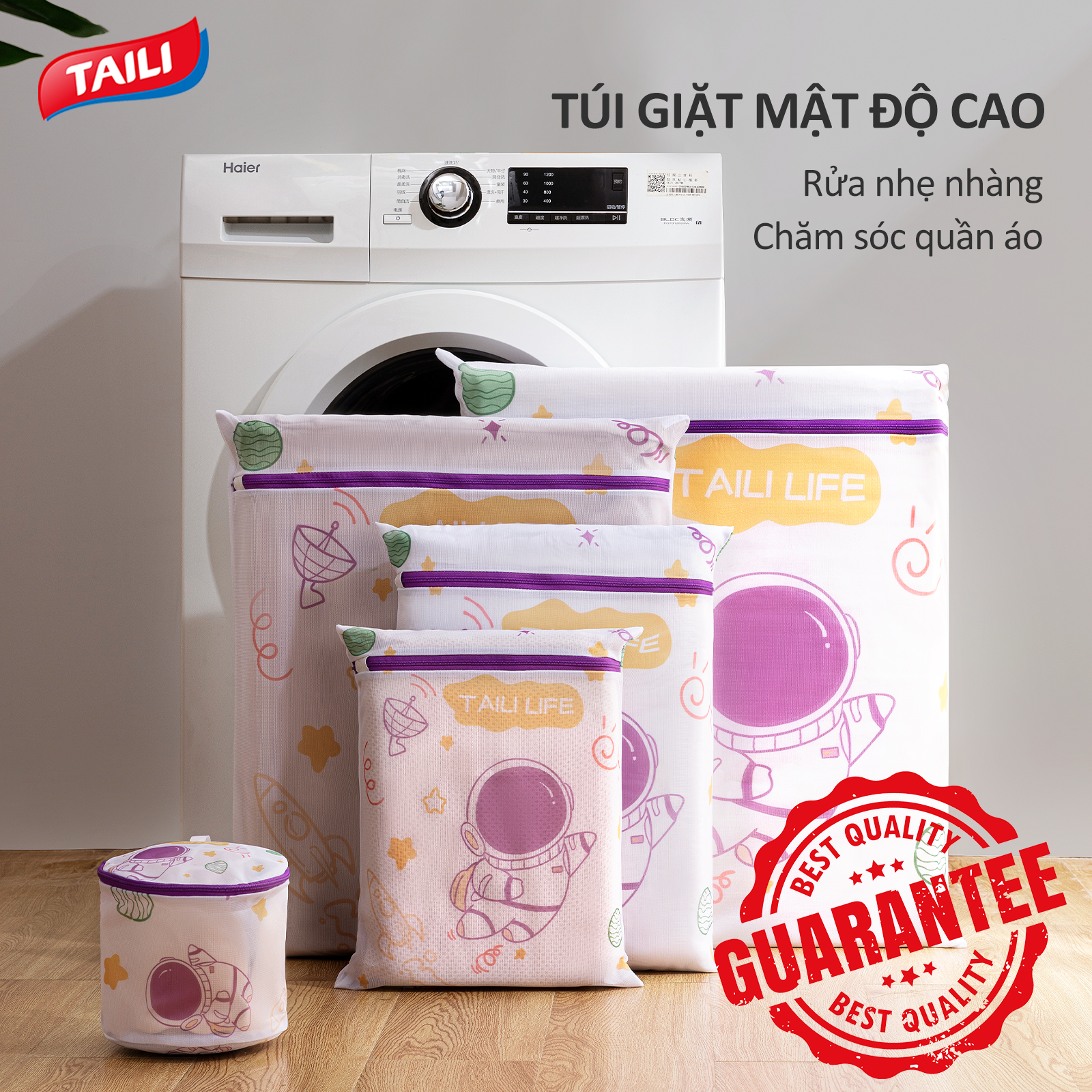 Taili Giặt túi lưới Lưới túi giặt S Có Thể Giặt Bộ Giặt túi lưới Giặt Lưới Máy Giặt túi giặt Cho quần áo bẩn Giặt Lưới Cho Áo Ngực túi giặt Cho túi giặt đi du lịch túi giặt Với Dây Kéo