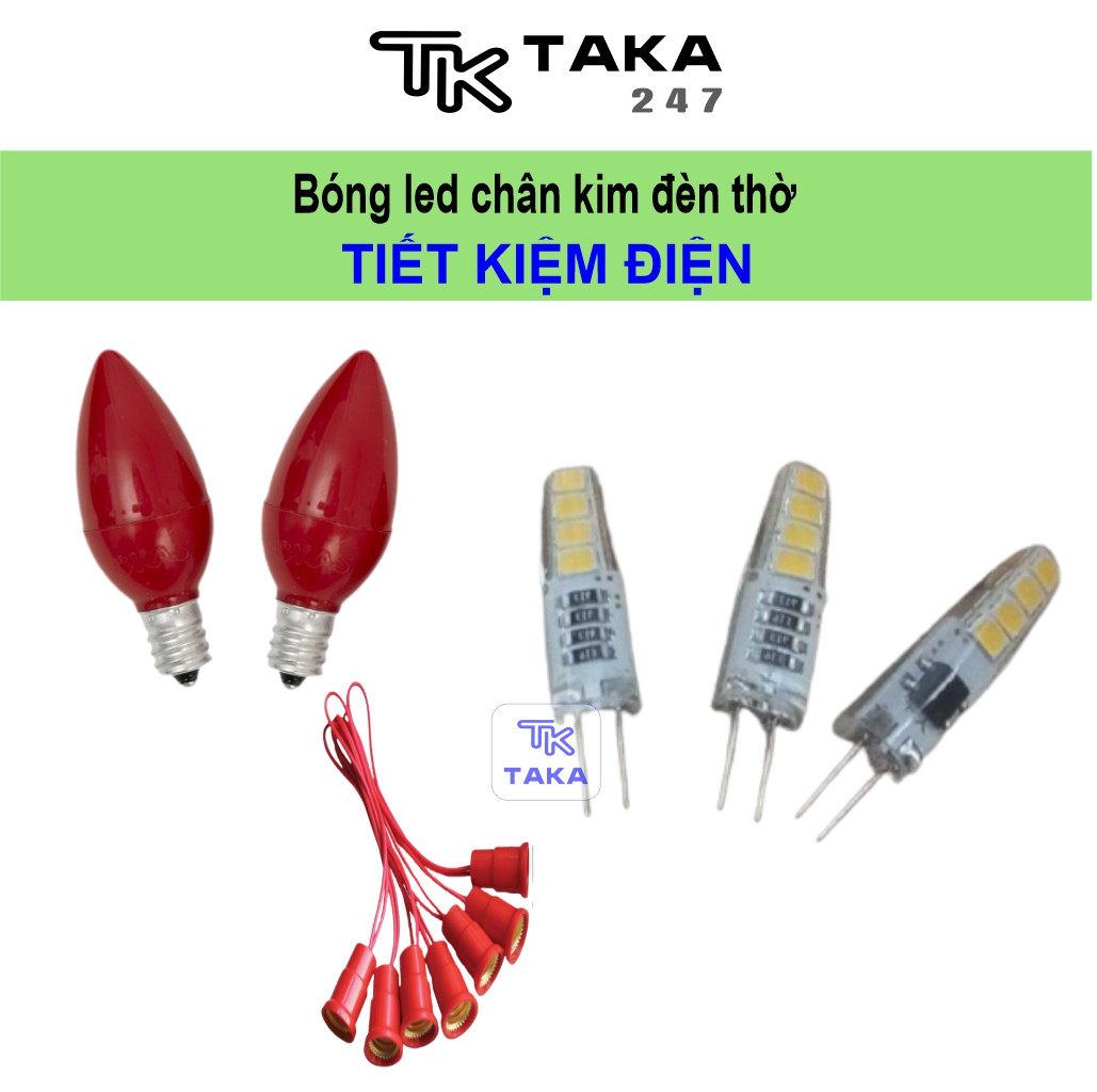 Bóng nhót led đèn thờ đèn quả nhót led bóng led chân kim đèn thờ đèn trang trí tiết kiệm điện