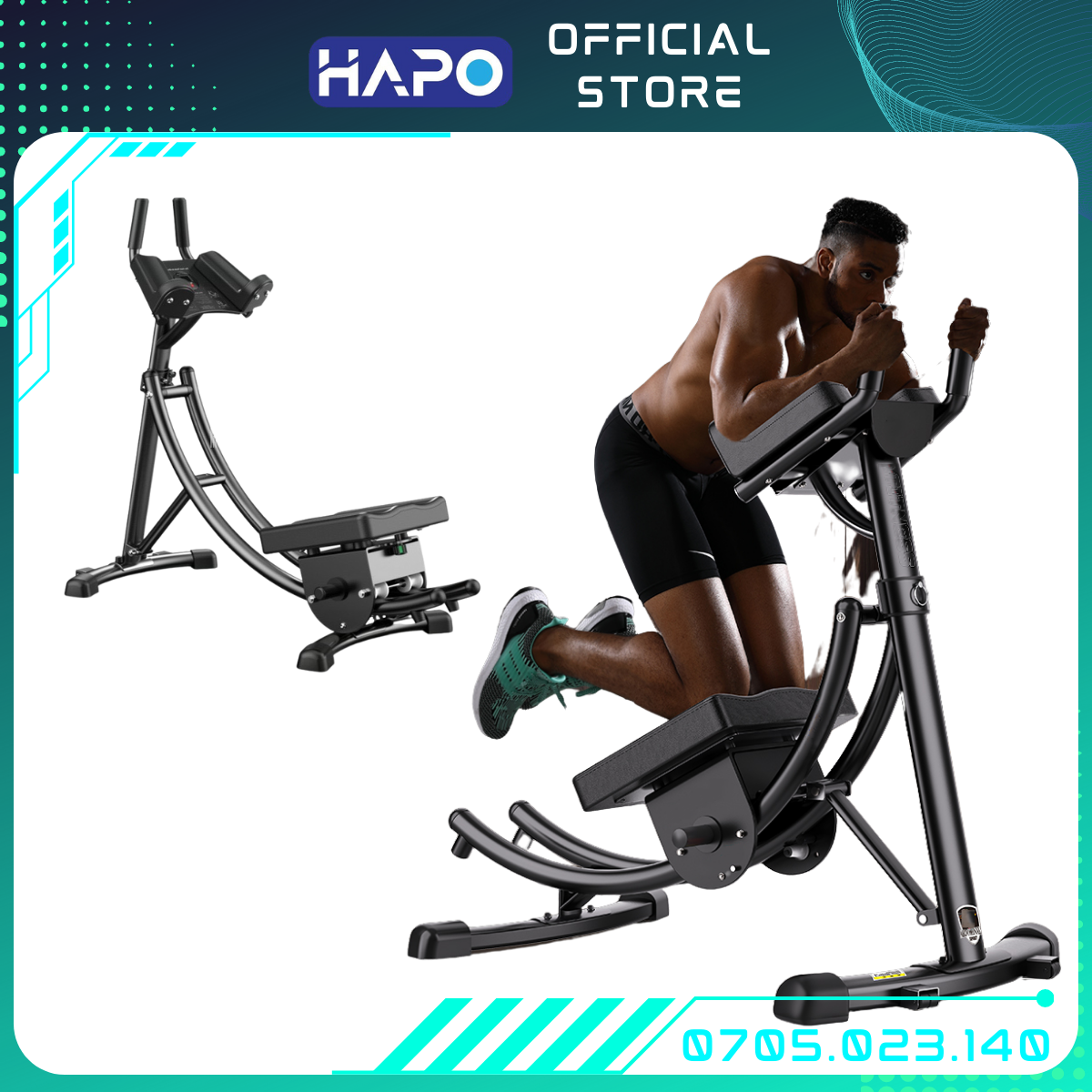 Máy tập cơ bụng giúp bụng, hông, eo giảm mỡ bụng săn chắc cơ, săn chắc vòng một cho nữ, Máy gập bụng tập gym tại nhà