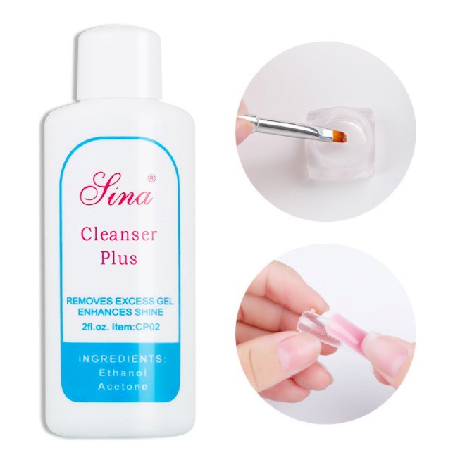 Nước lau Gel - Nước rửa móng tay Nail Sina chai 60ml