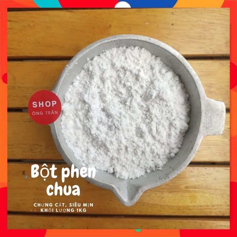 (500G) Bột phèn chua chưng cất, siêu mịn khử mùi hôi nách hôi chân Shop Ông Trần