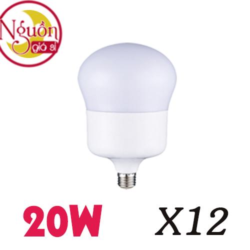 12 bóng led bầu 20w siêu sáng siêu tết kiệm điện