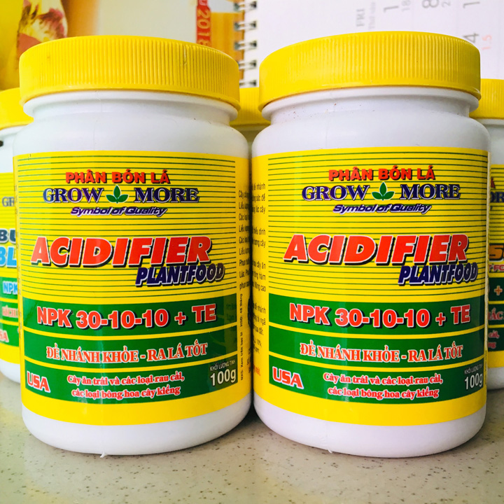 Phân bón lá grow more 30 10 10, phân bón lá nảy chồi ra lá hủ 100gr - growmore301010